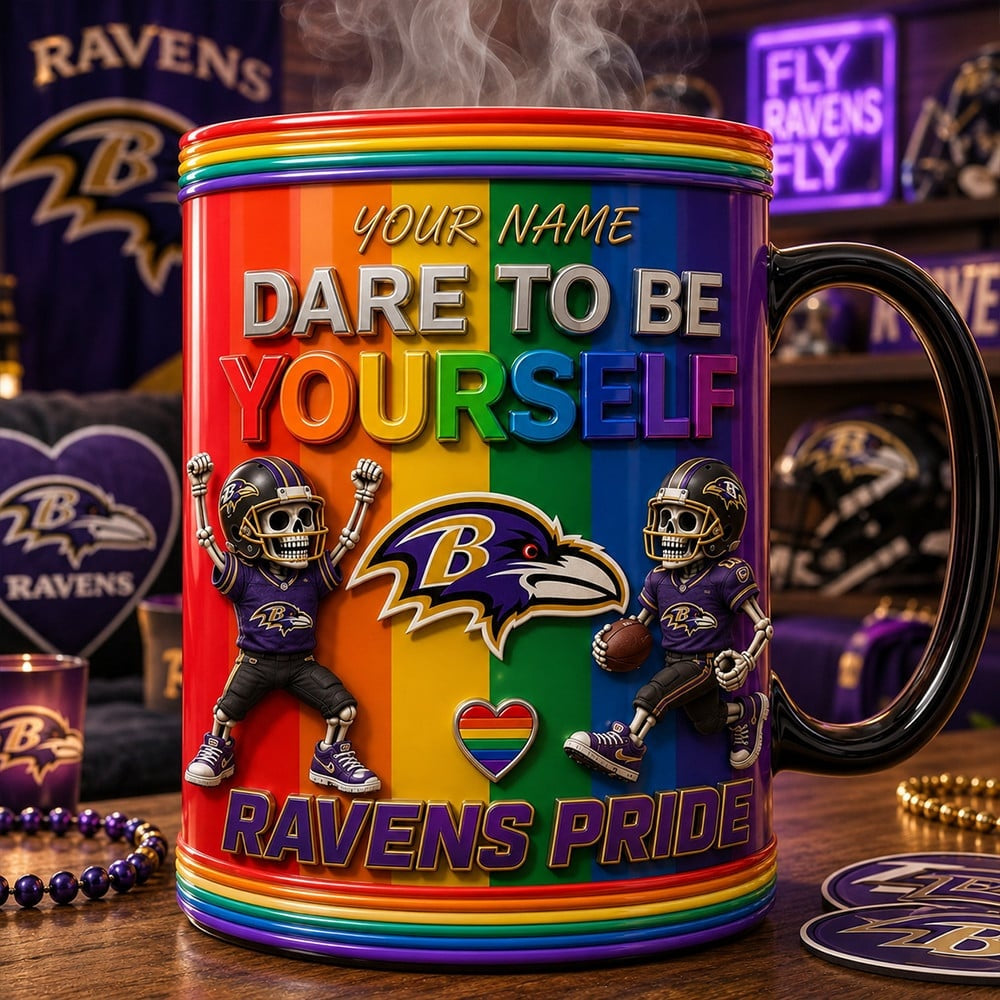PREMIUM NFL x BAL LGBT Special Ceramic Mug Personalized 290626