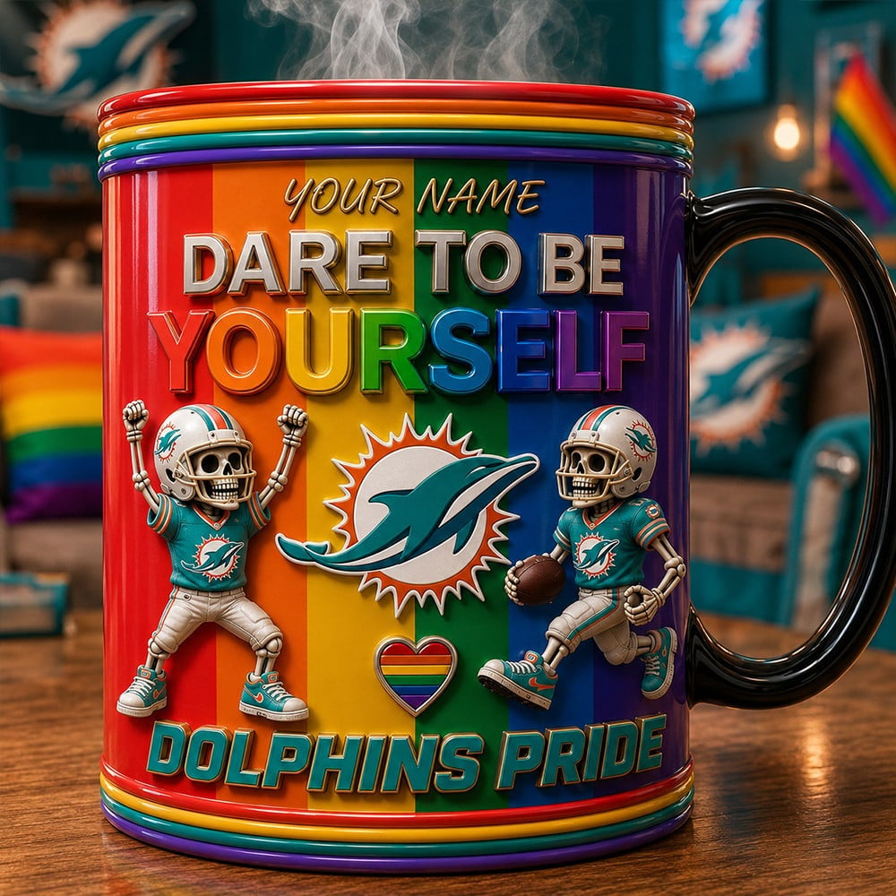 PREMIUM NFL x MIA LGBT Special Ceramic Mug Personalized 290626