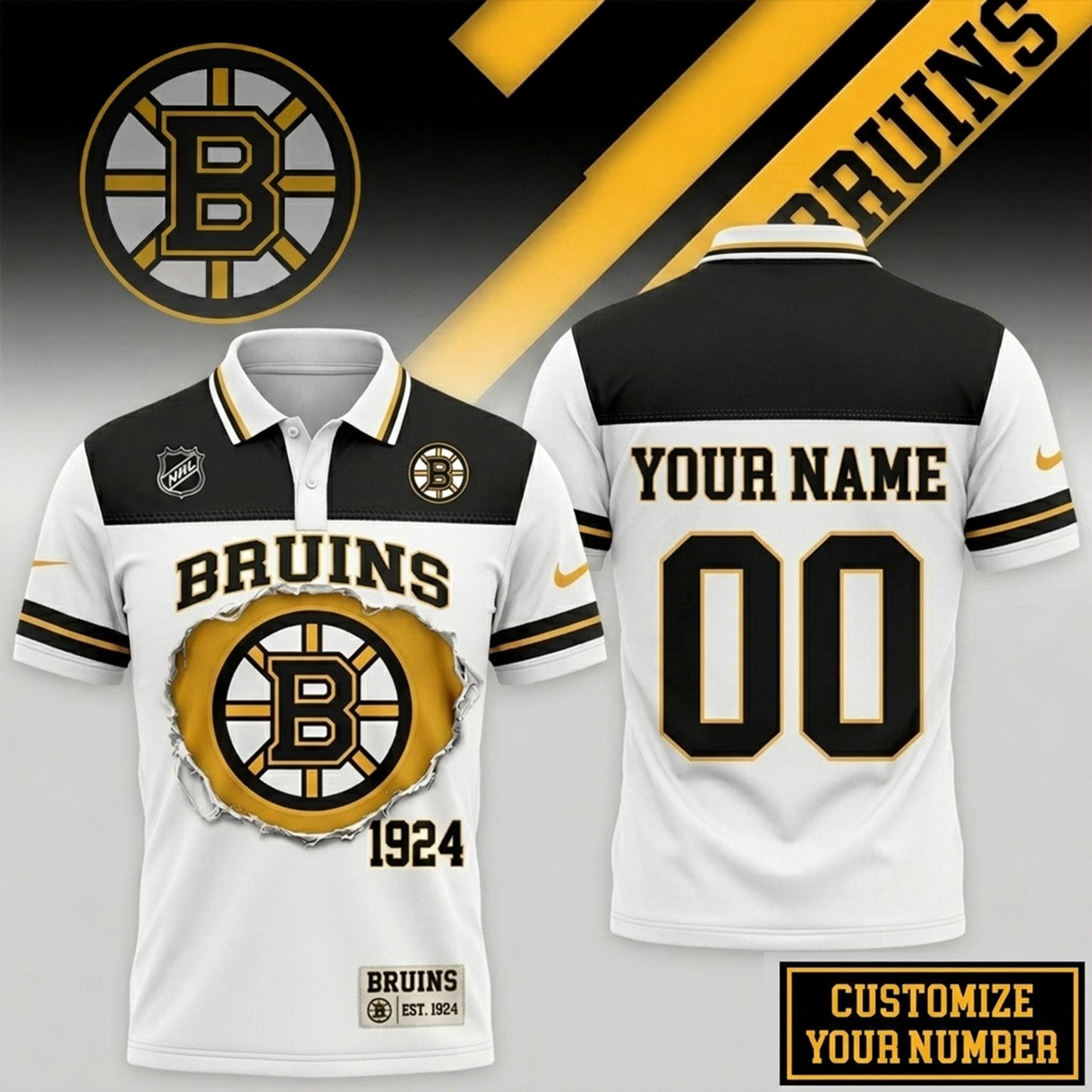 PREMIUM NHL X BB CLASSIC POLO SHIRT LIMITED EDITIONS NDT NHM 010626