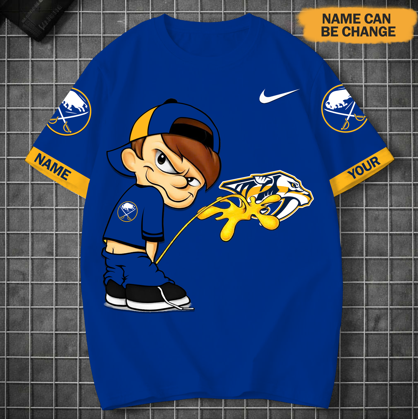 PREMIUM NHL X BS Funny Peeing Boy New Tshirt Custom Name NDT VHM 160426