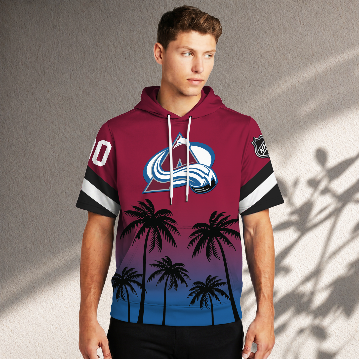 PREMIUM NHL X CA Short Sleeve Hoodie T-Shirt FOR SUMMER HOLIDAY NDT VHM 160526
