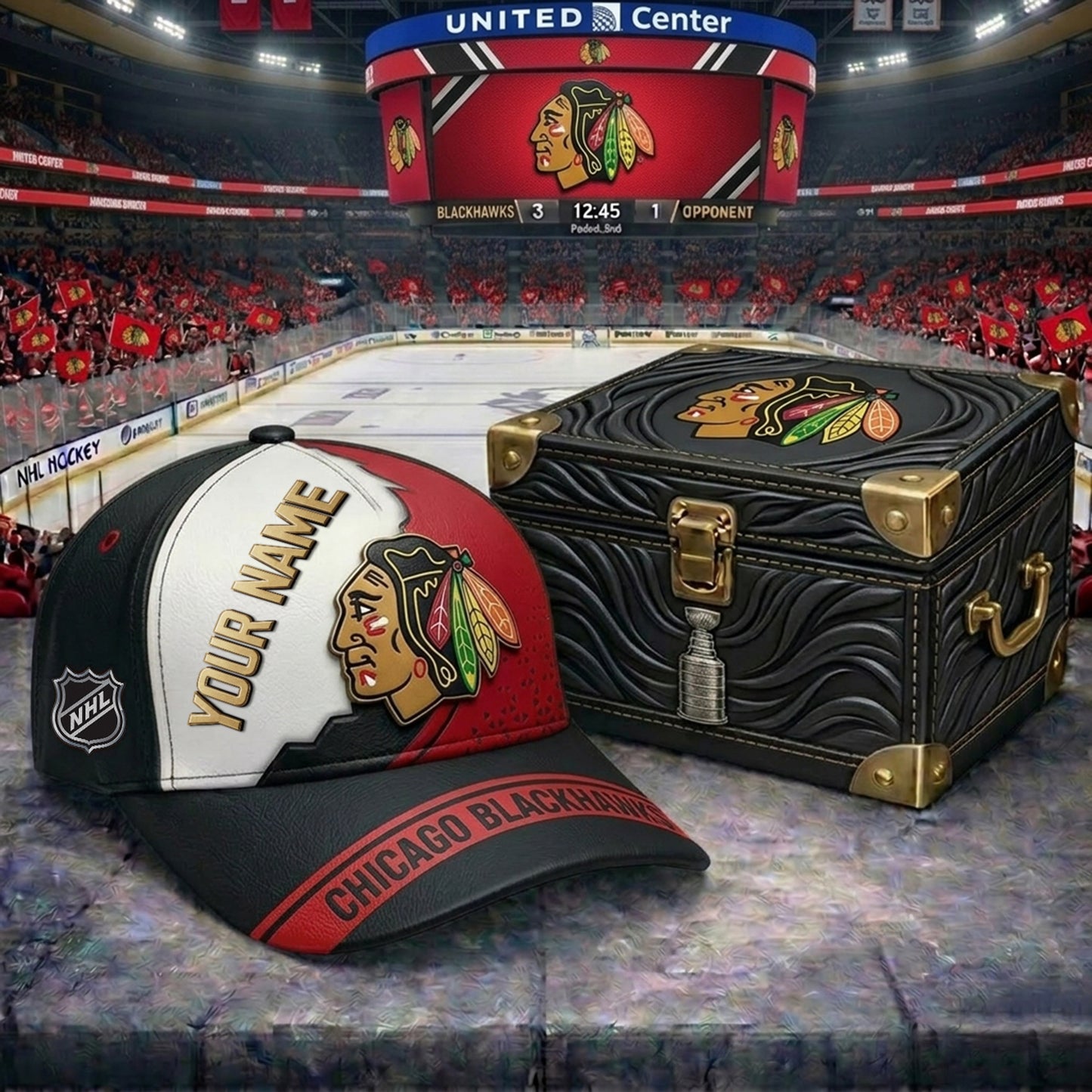 PREMIUM NHL X CB CRACK CUSTOM NAME V4 HAT NDT NHM 200426