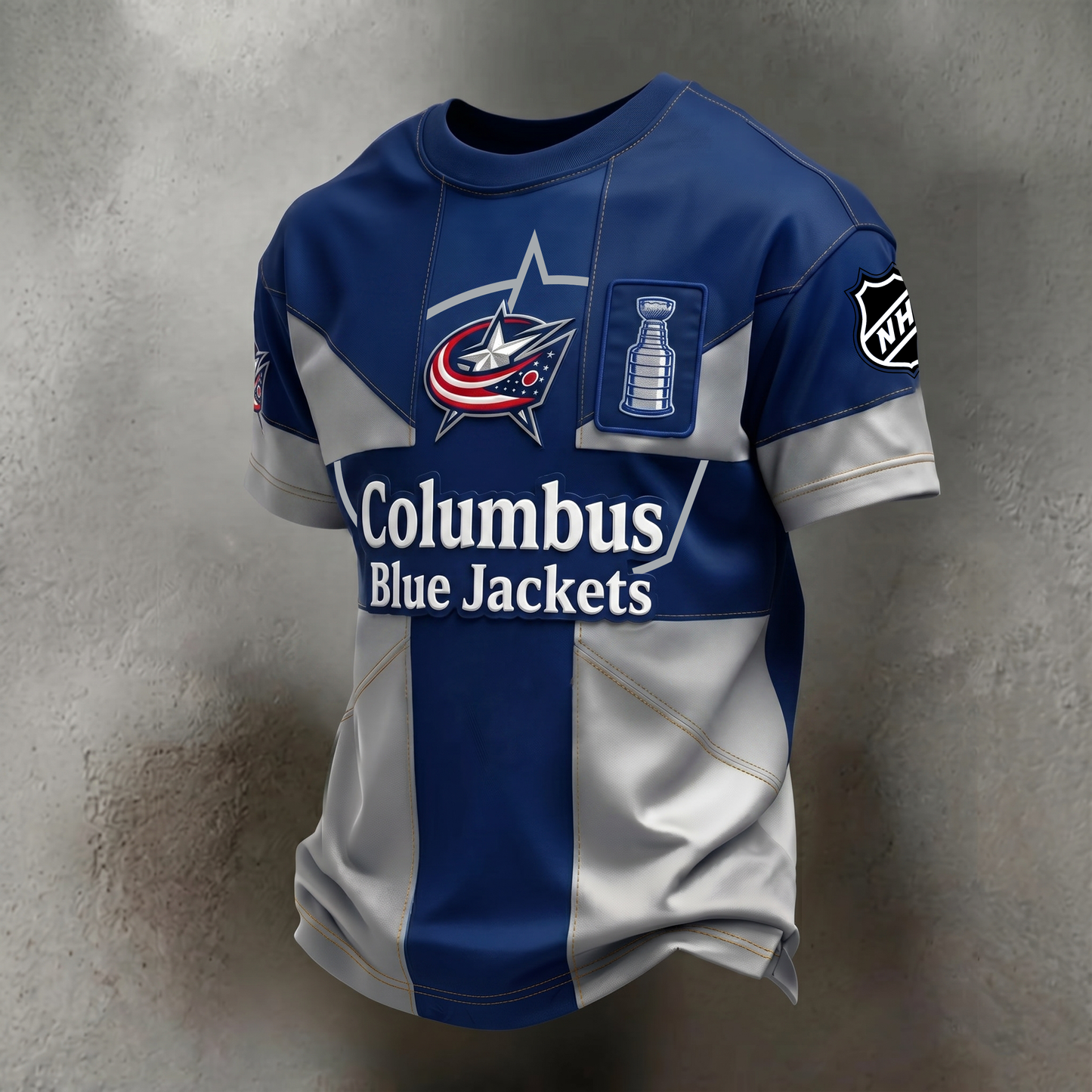 PREMIUM NHL X CBJ SHIRT FOR SUMMER HOLIDAY NDT VHM 080526