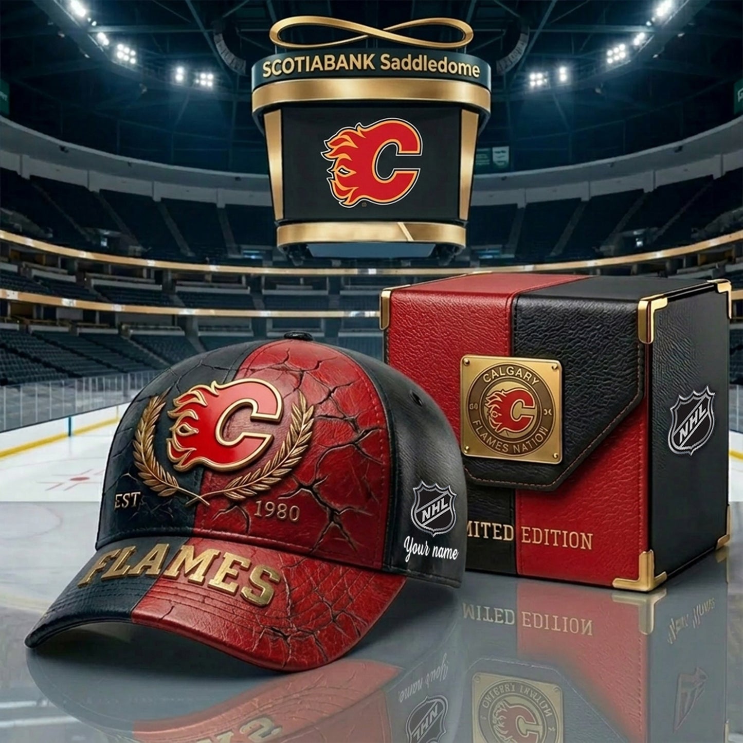 PREMIUM NHL X CF CRACK CUSTOM NAME V6 HAT NDT NHM 230426
