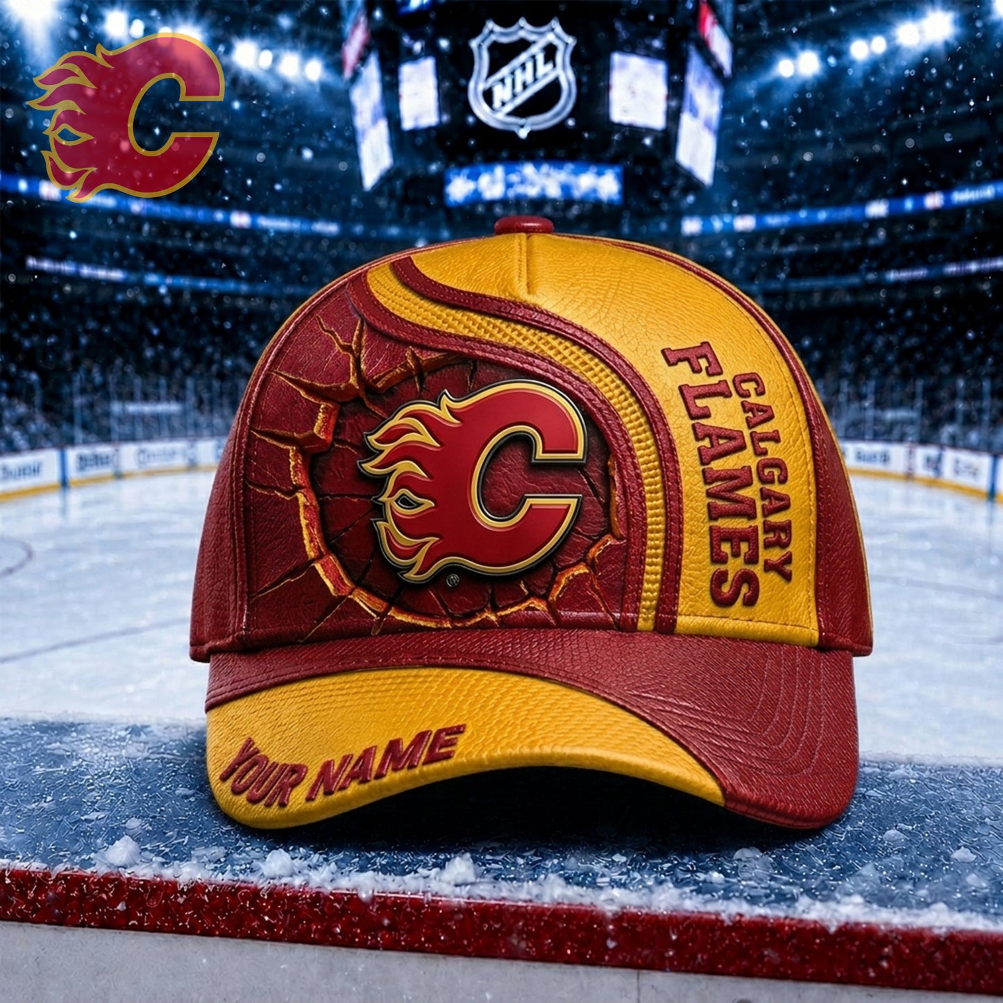 PREMIUM NHL X CF Embroidered Hockey Custom Name HAT NDT NHM 250526