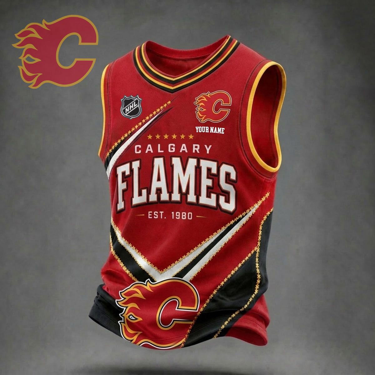 PREMIUM NHL X CF Game Day V-Neck Tank Top Custome Shirt NDT NHM 060626