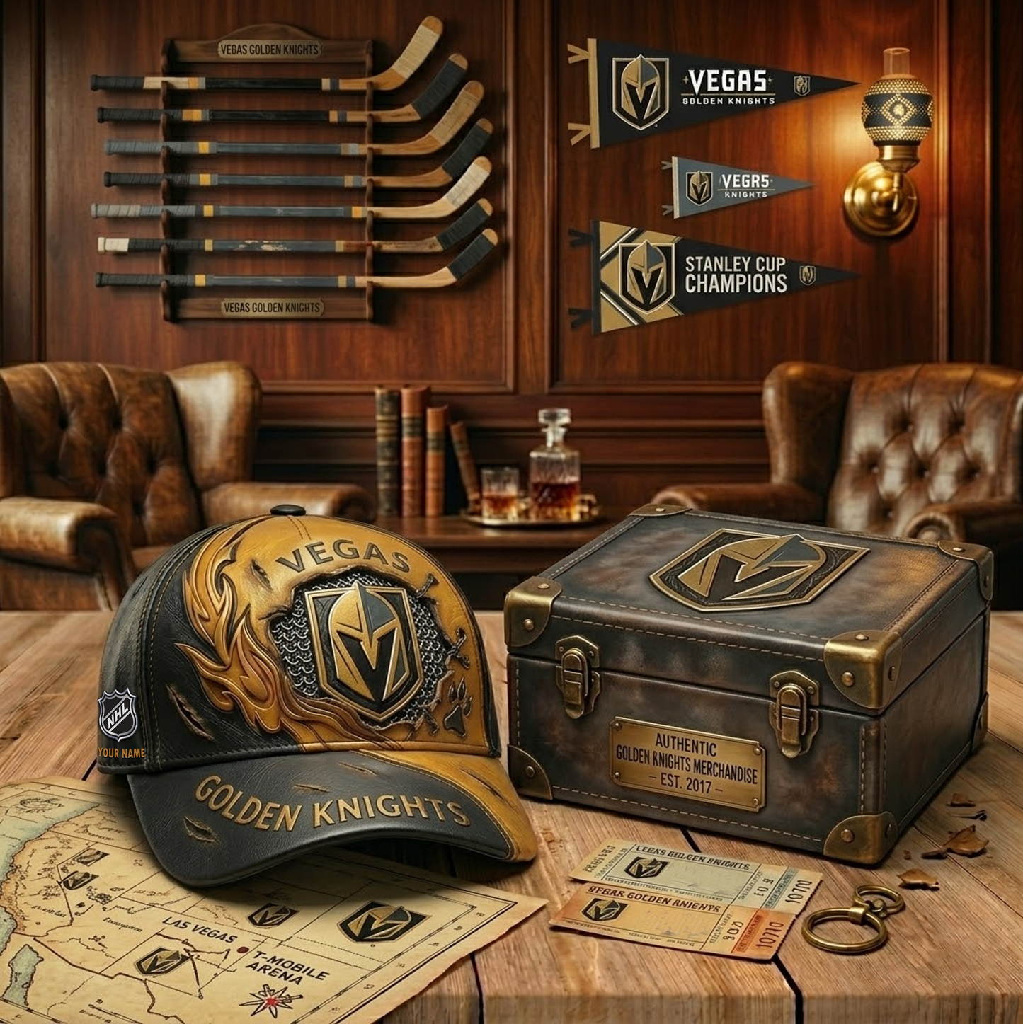 PREMIUM NHL X CGK VINTAGE CUSTOME NAME HAT NDT VHM 180426