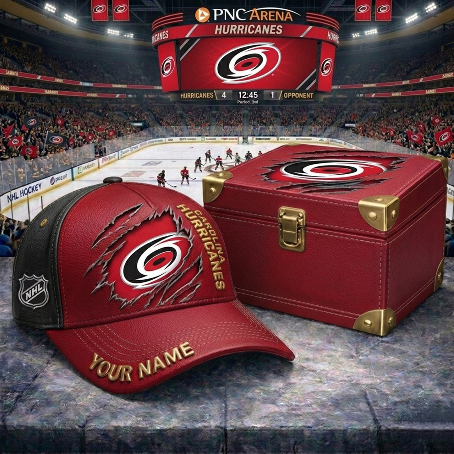 PREMIUM NHL X CH CRACK CUSTOM NAME HAT NDT NHM 160426