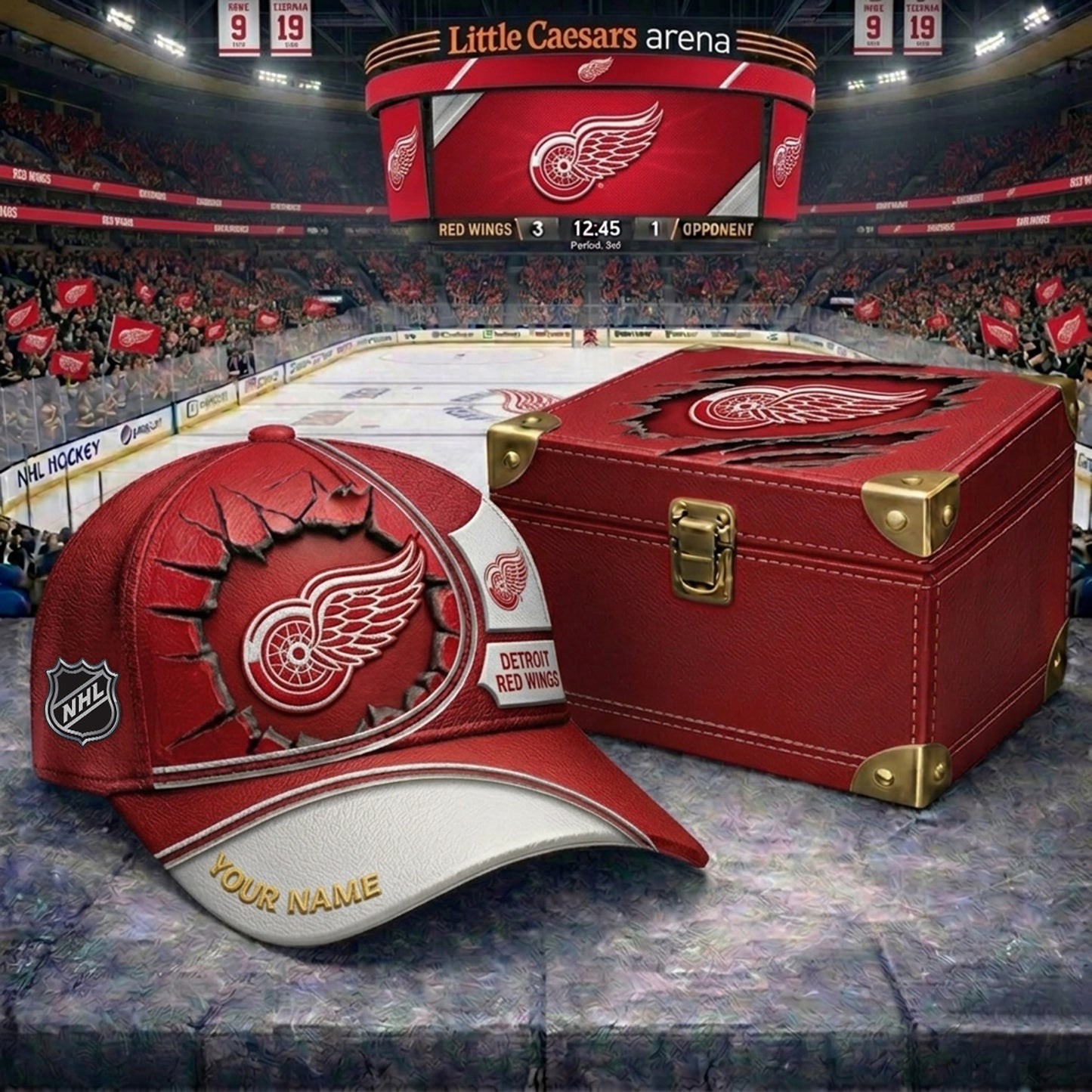 PREMIUM NHL X DRW CRACK CUSTOM NAME HAT V303 NDT NHM 150526