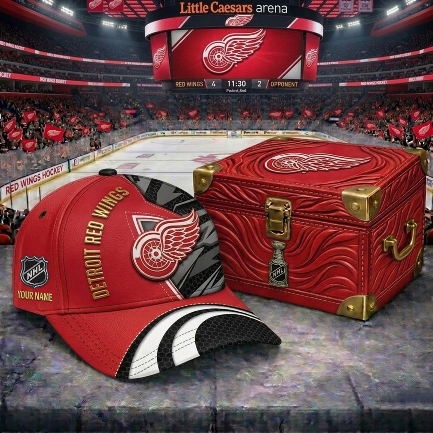 PREMIUM NHL X DRW CRACK CUSTOM NAME V5 HAT NDT NHM 220426