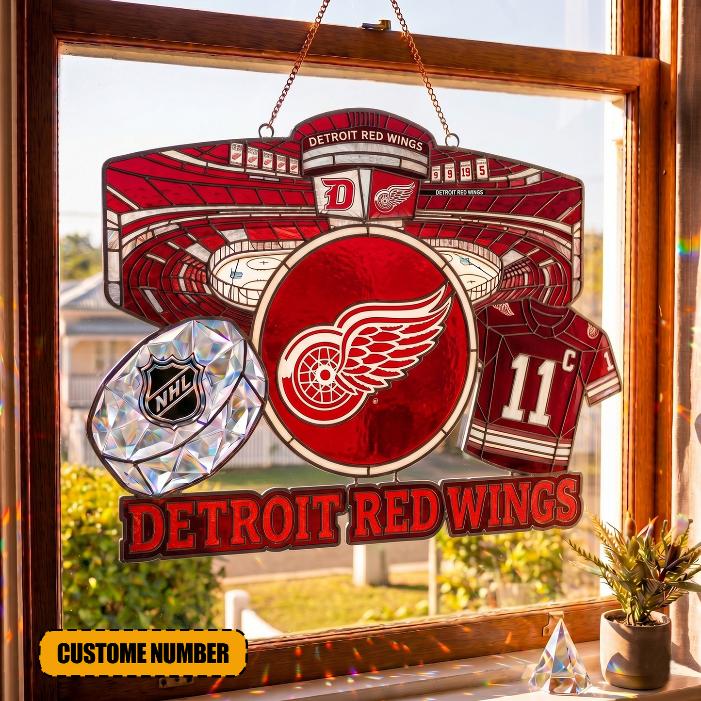 PREMIUM NHL X DRW Suncatcher Custom Name Limited Edition NDT VHM 240426
