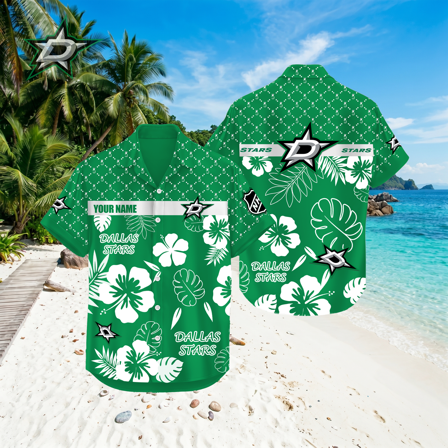 PREMIUM NHL X DS Hawaiian Shirt Custom Name For Summer Holiday NDT VHM 270426