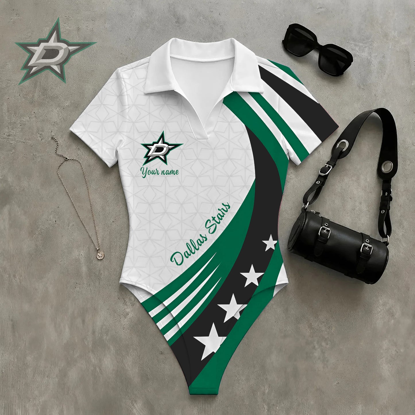 PREMIUM NHL X DS Women‘s Slim-Fit V-Neck Polo Bodysuit NDT NHM 270526
