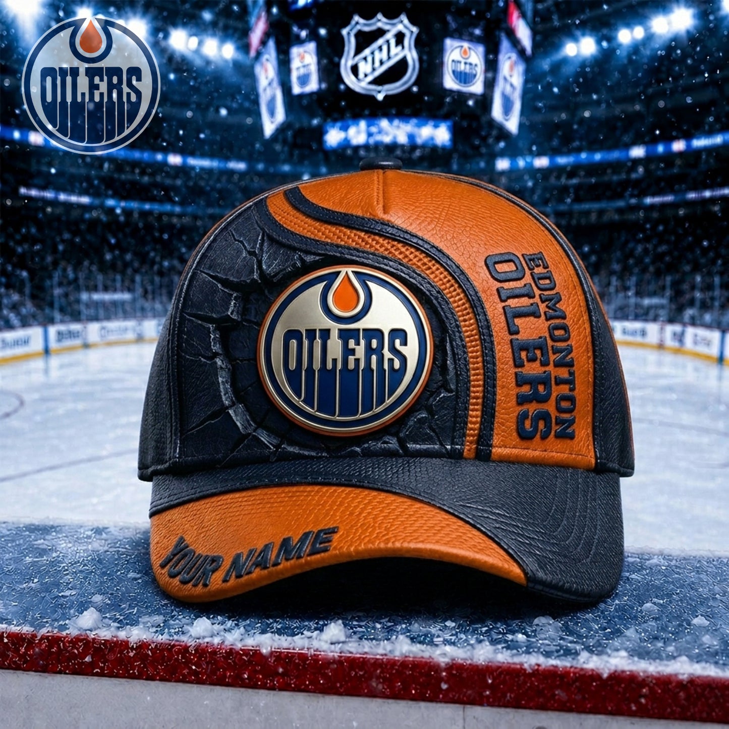 PREMIUM NHL X EO Embroidered Hockey Custom Name HAT NDT NHM 250526