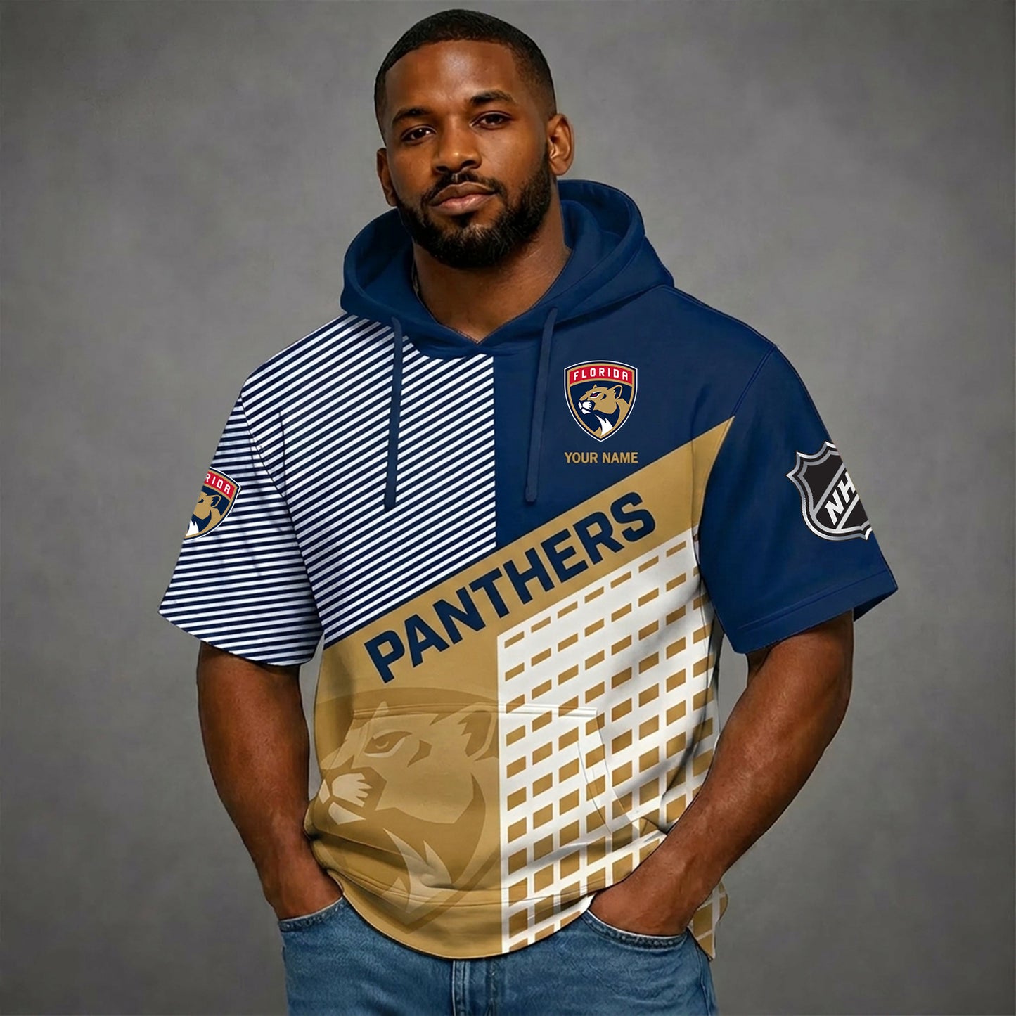 PREMIUM NHL X FP Short Sleeve Hoodie SHIRT FOR SUMMER HOLIDAY V3 NDT NHM 180526