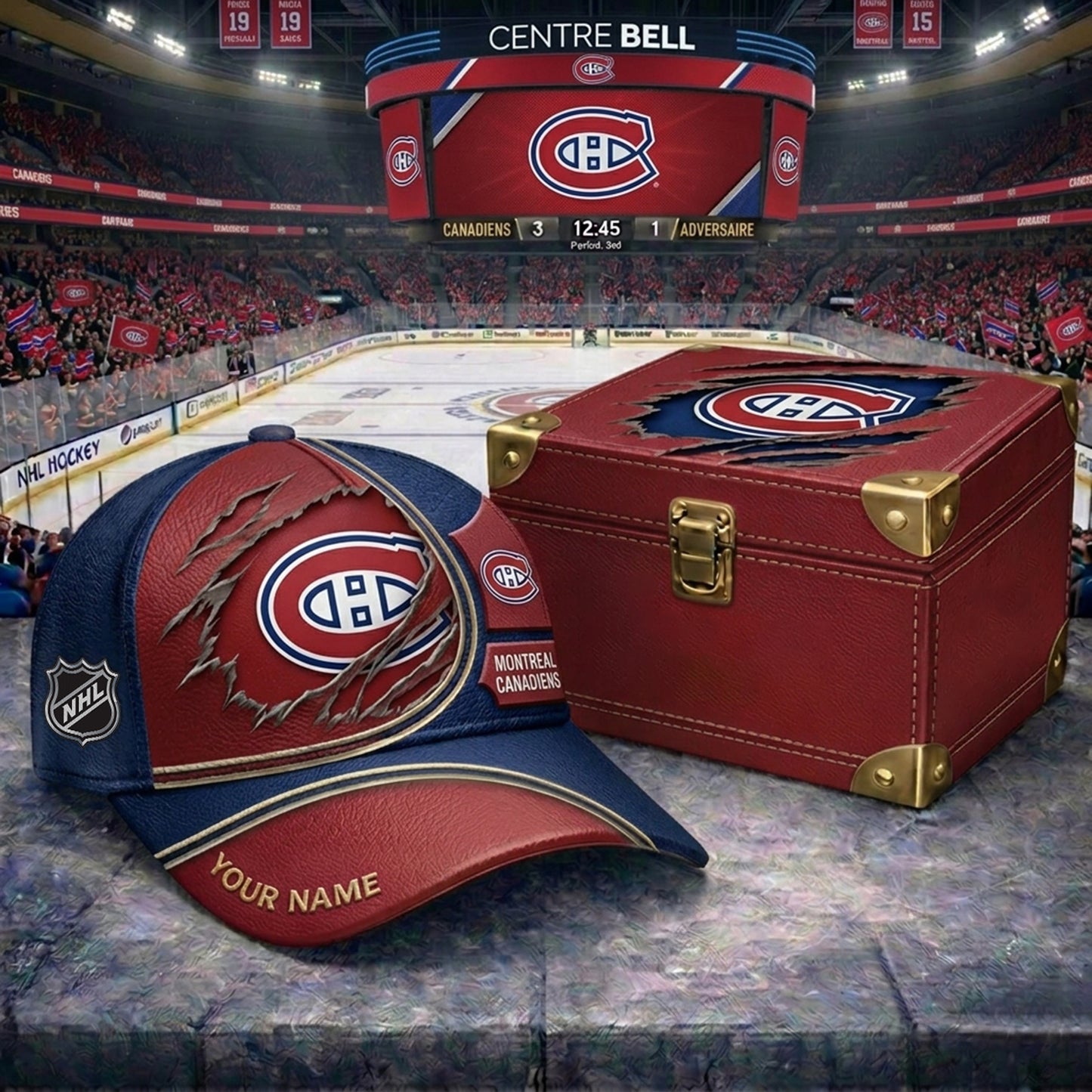 PREMIUM NHL X MC CRACK CUSTOM NAME HAT V300 NDT NHM 150526