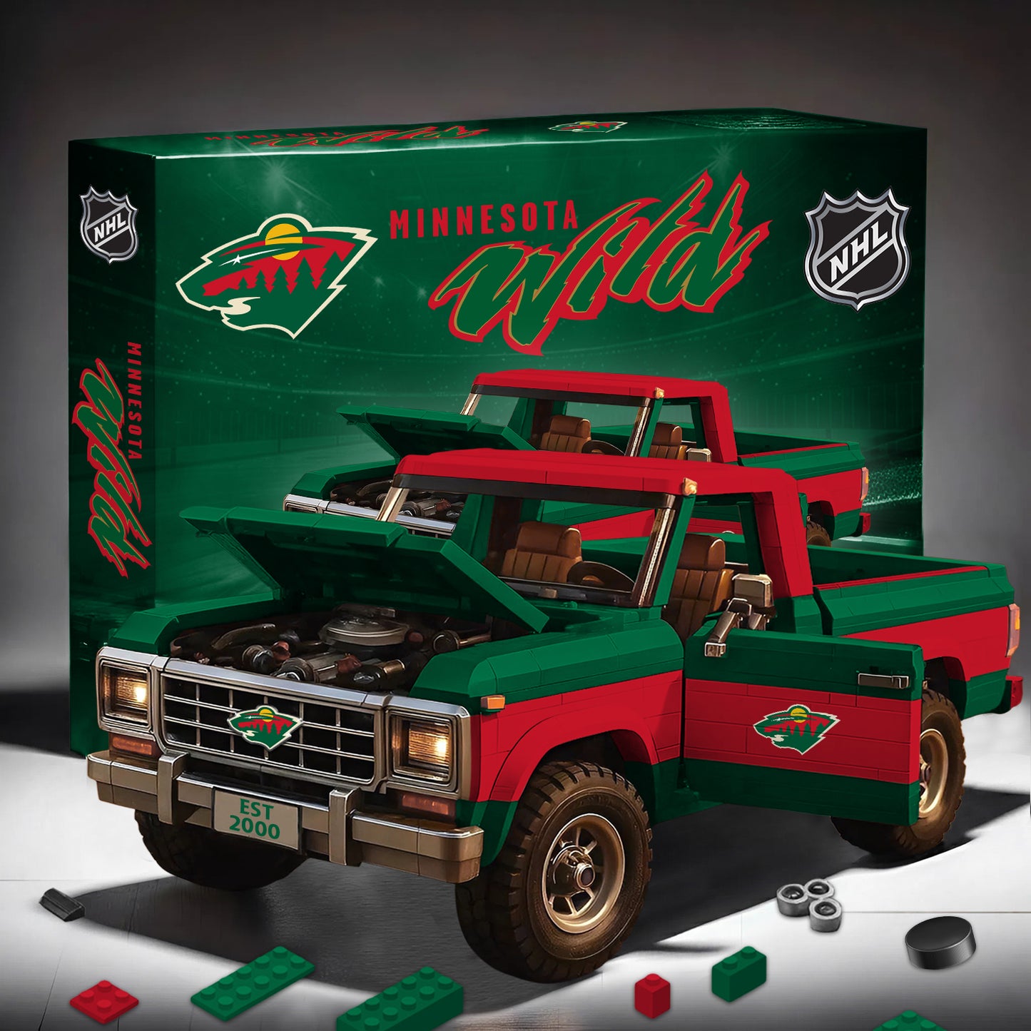 PREMIUM NHL X MW Elite Craft Ford F150 3D Build Your Own Toy NDT NHM 180426