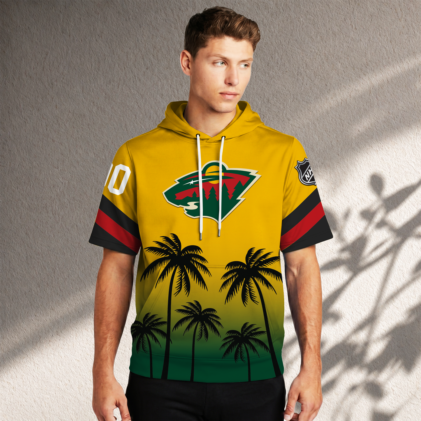 PREMIUM NHL X MW Short Sleeve Hoodie T-Shirt FOR SUMMER HOLIDAY NDT VHM 160526