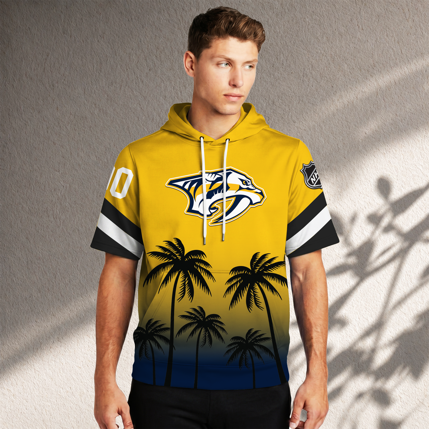 PREMIUM NHL X NP Short Sleeve Hoodie T-Shirt FOR SUMMER HOLIDAY NDT VHM 160526