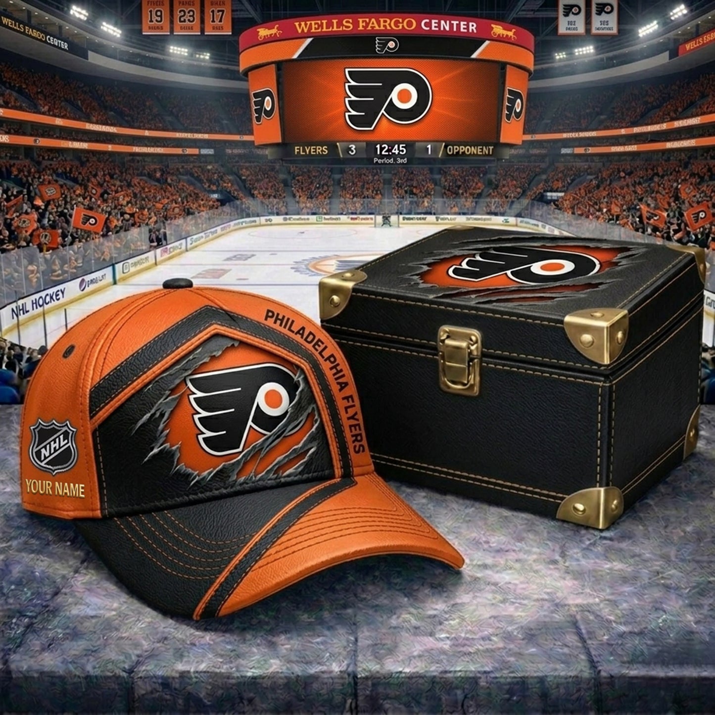 PREMIUM NHL X PF CRACK CUSTOM NAME V3 HAT NDT NHM 170426