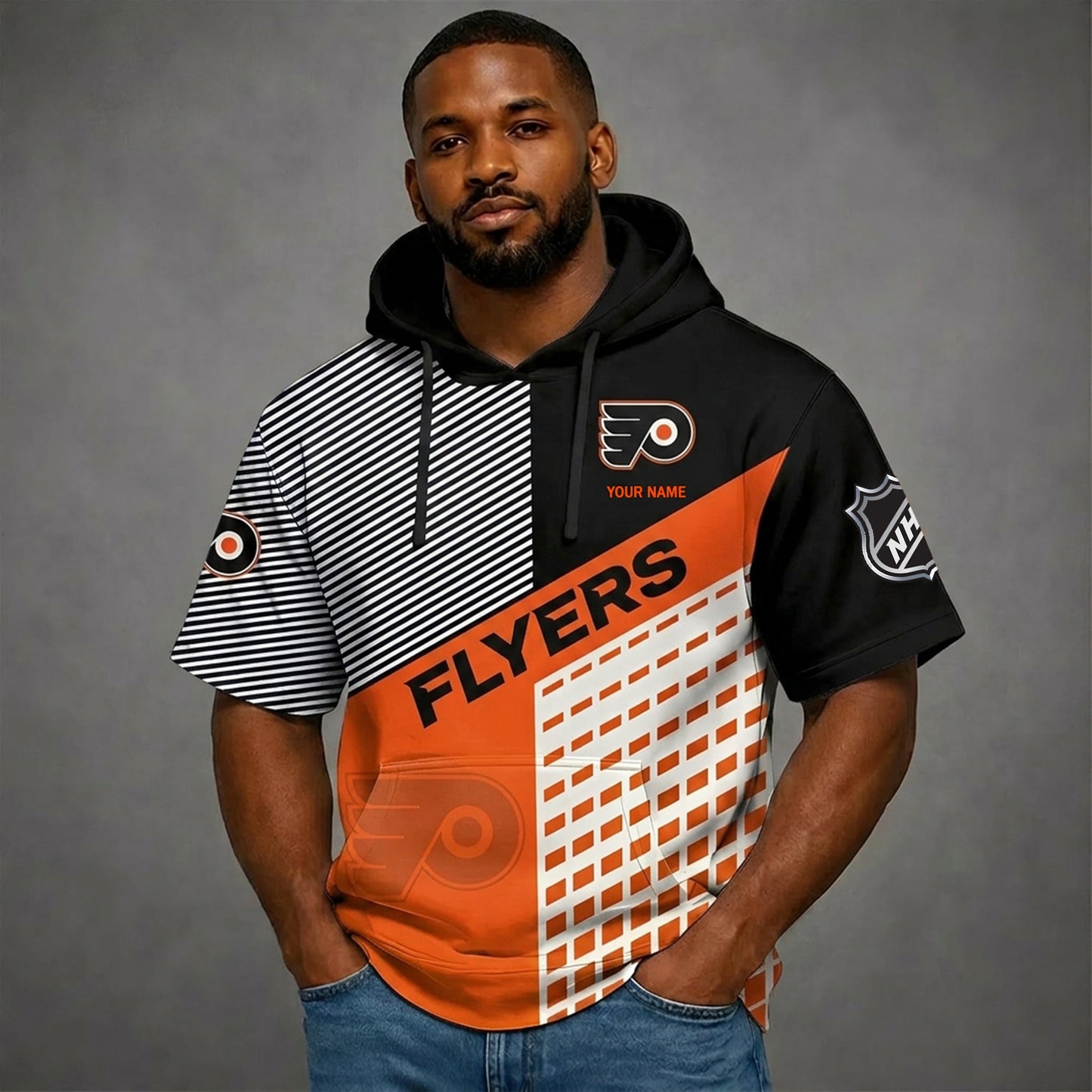 PREMIUM NHL X PF Short Sleeve Hoodie SHIRT FOR SUMMER HOLIDAY V3 NDT NHM 180526