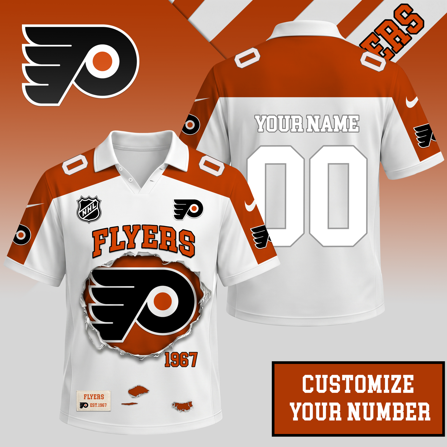 PREMIUM NHL X PF Streetwear Polo Shirt Custom Gifts For Fan NDT VHM 010626