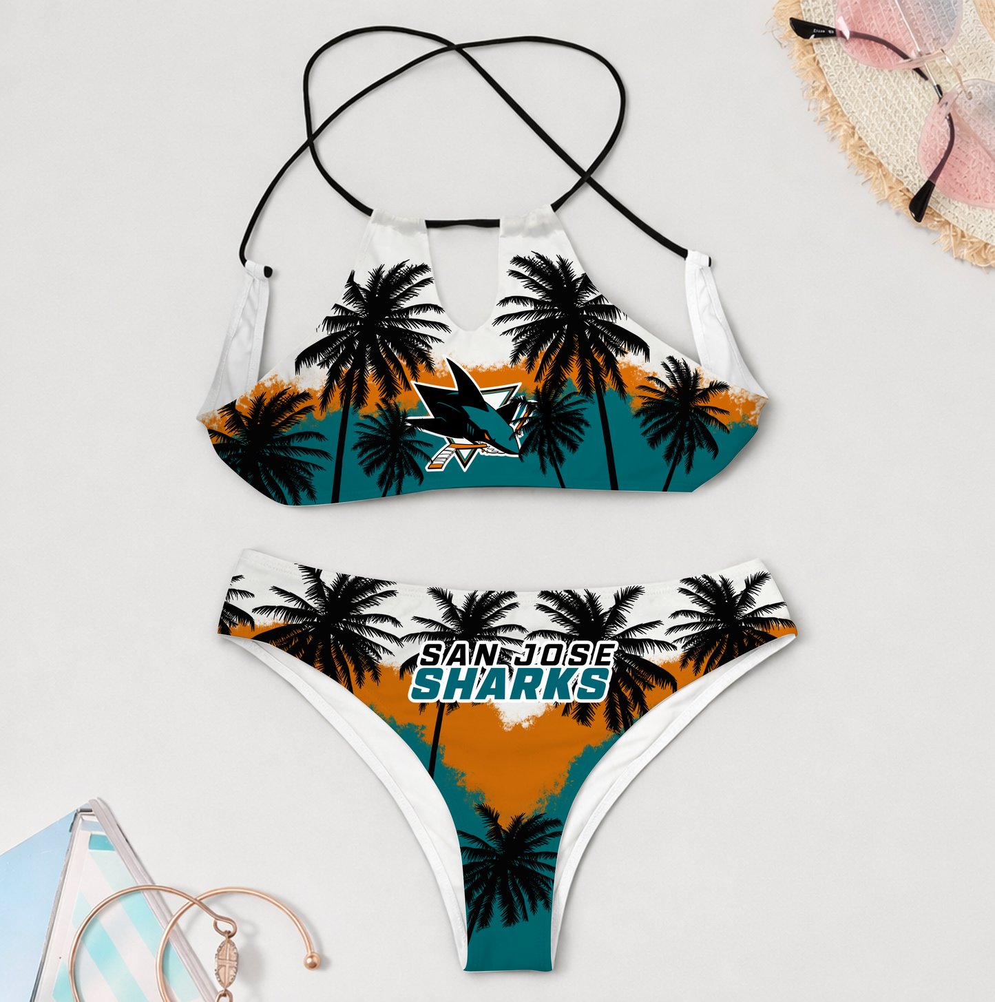 PREMIUM NHL X SJS 3D Women Cami Swimsuit Women Bikini For Summer HOLIDAY