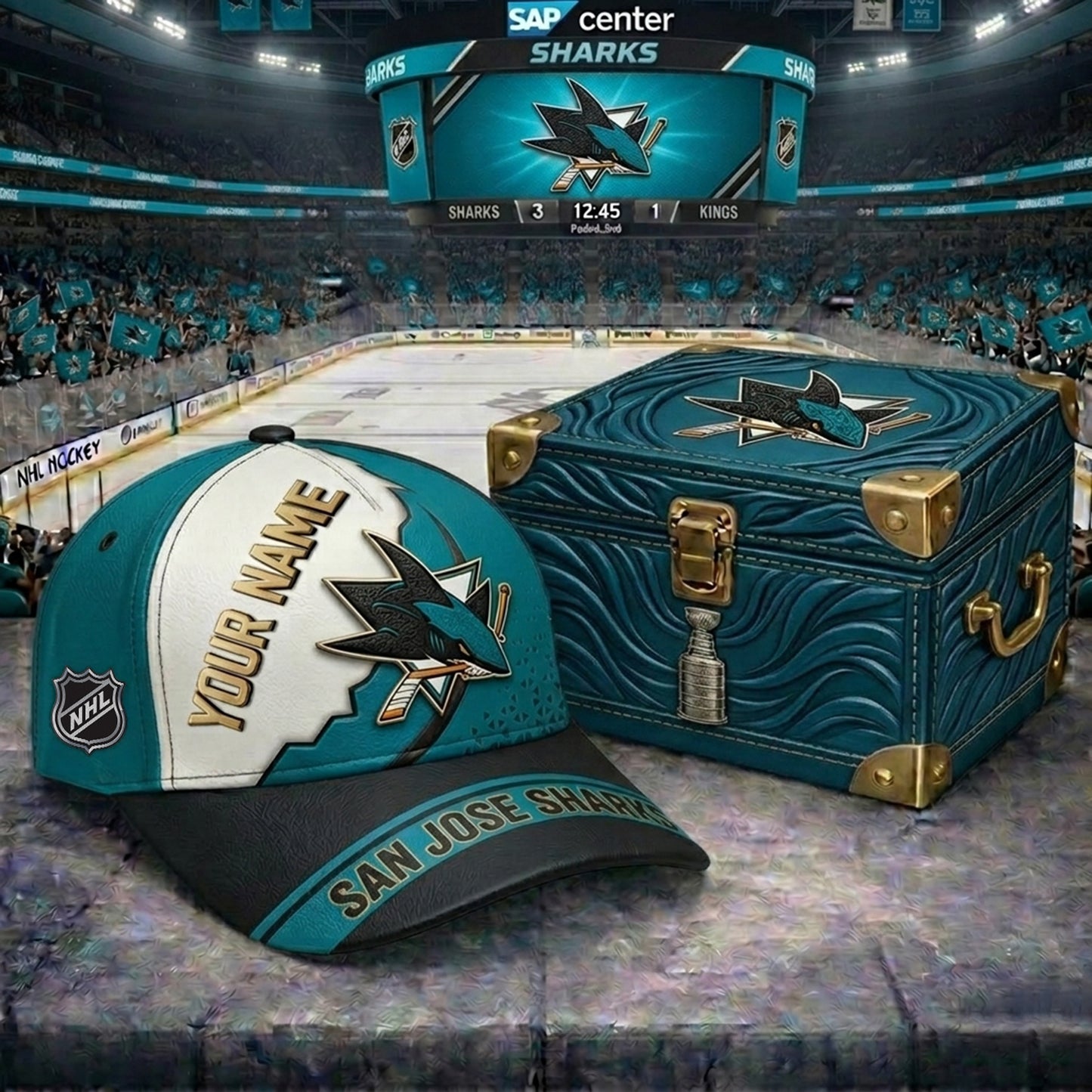 PREMIUM NHL X SJS CRACK CUSTOM NAME V4 HAT NDT NHM 200426