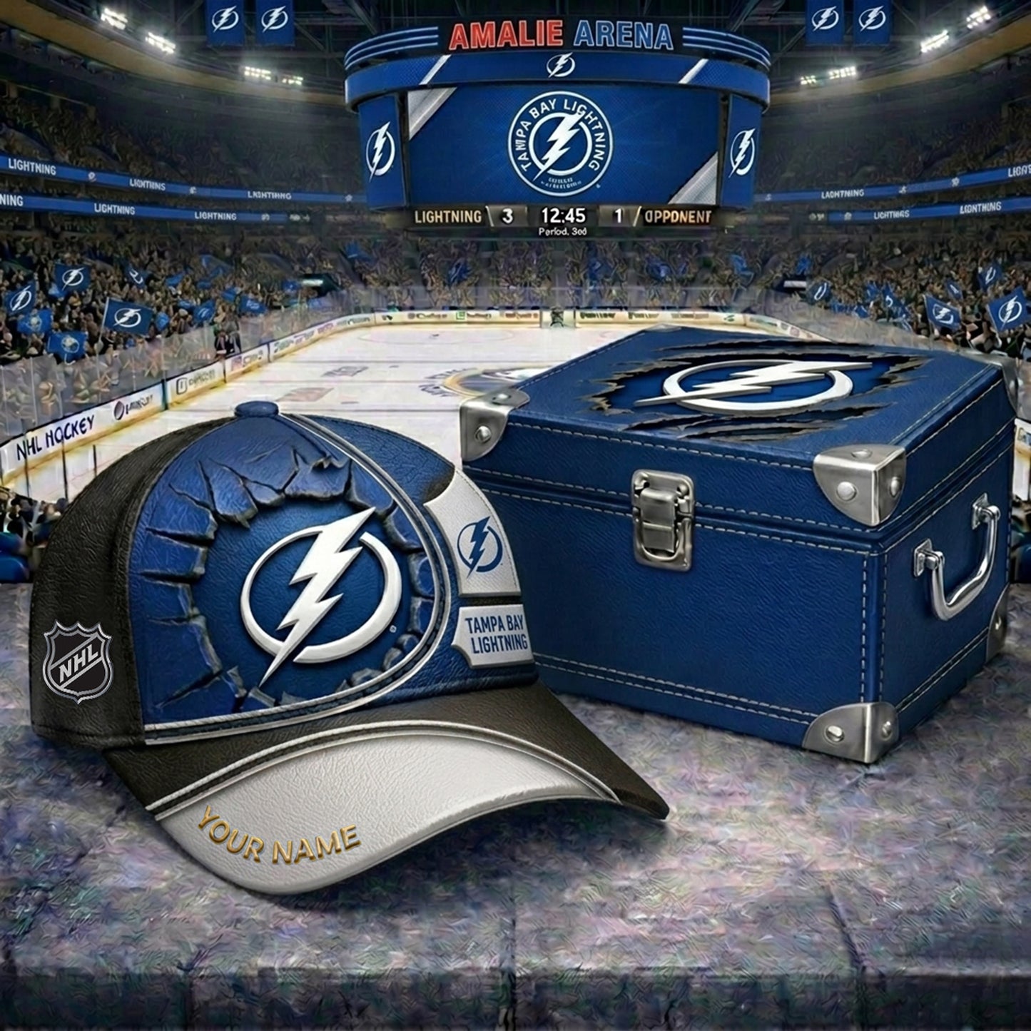 PREMIUM NHL X TBL CRACK CUSTOM NAME HAT V303 NDT NHM 150526