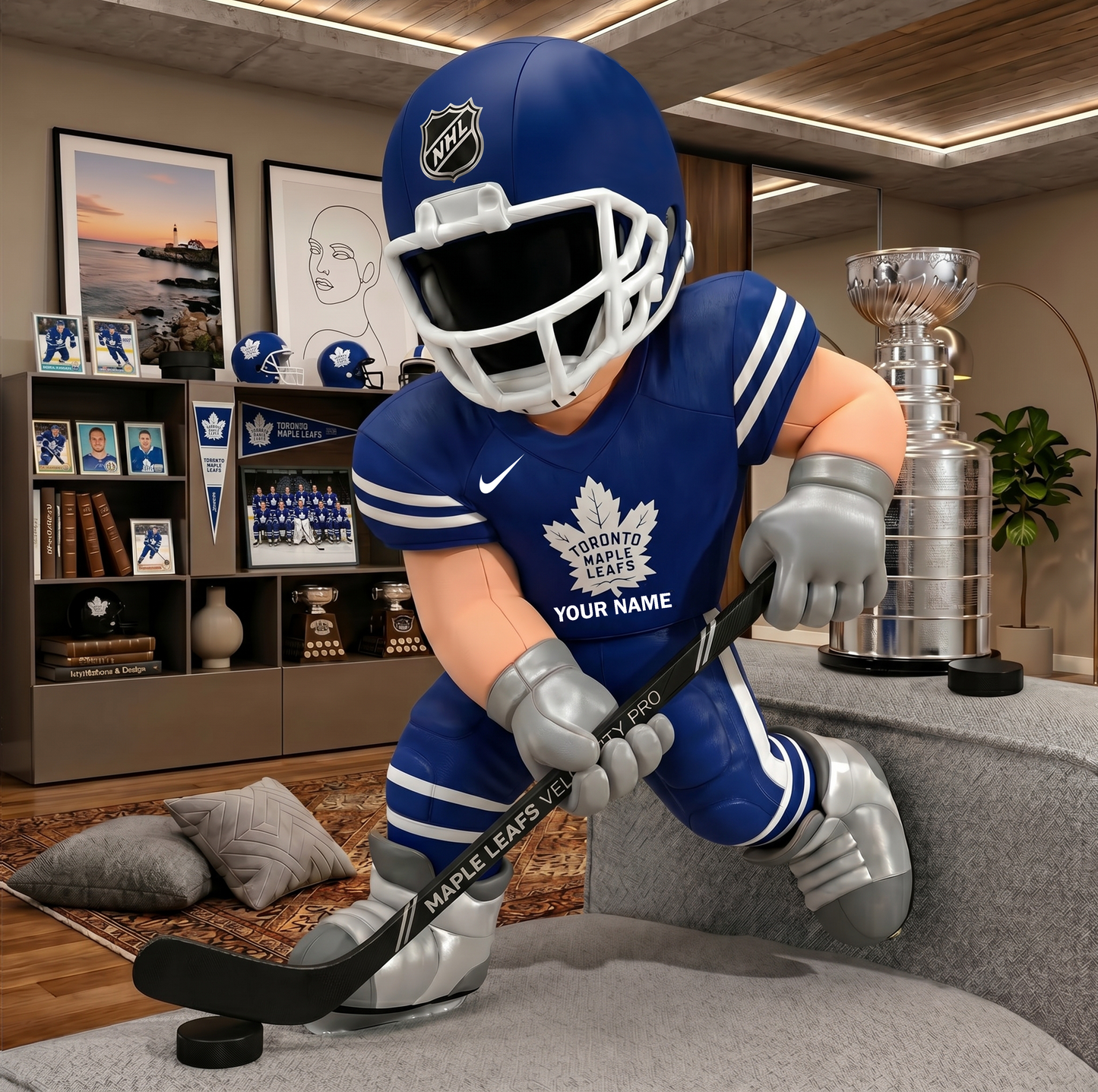 PREMIUM NHL X TML Players Custom Shape Pillow Custom Name Gifts FOR FAN NDT VHM 280526