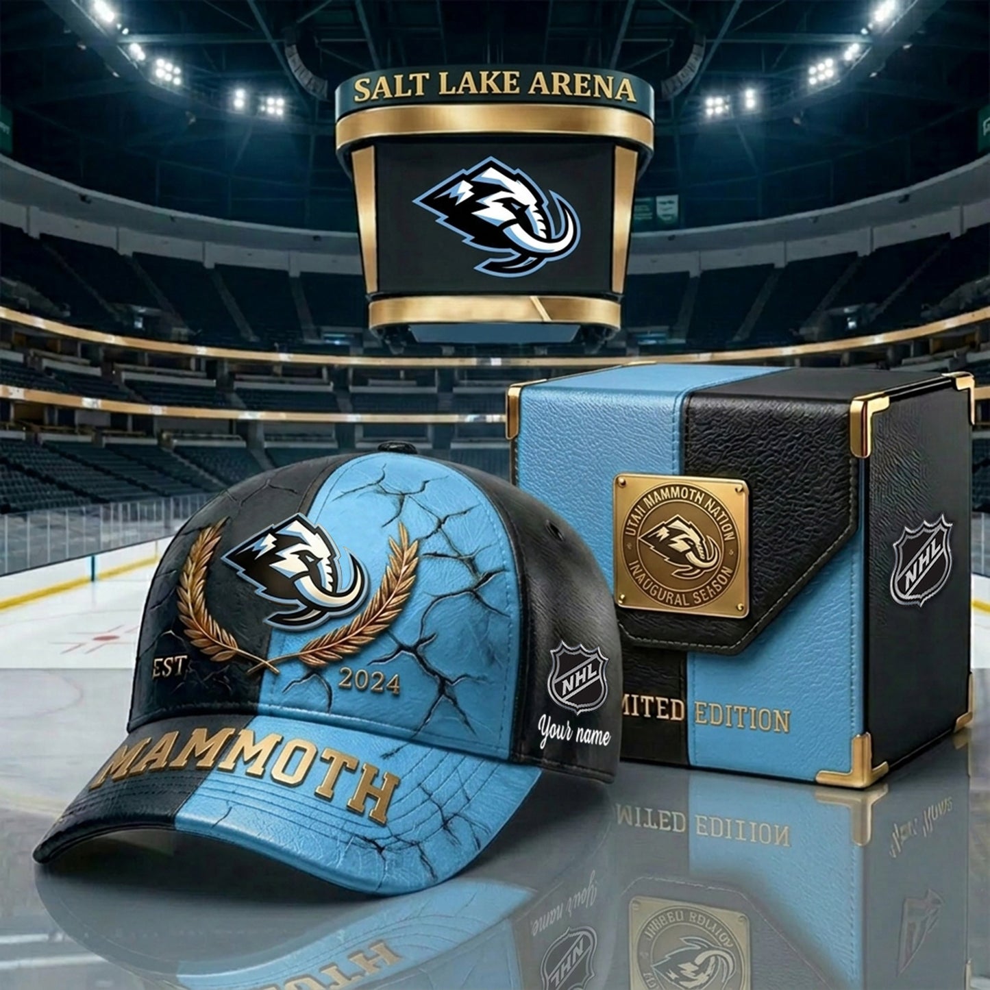 PREMIUM NHL X UM CRACK CUSTOM NAME V6 HAT NDT NHM 230426