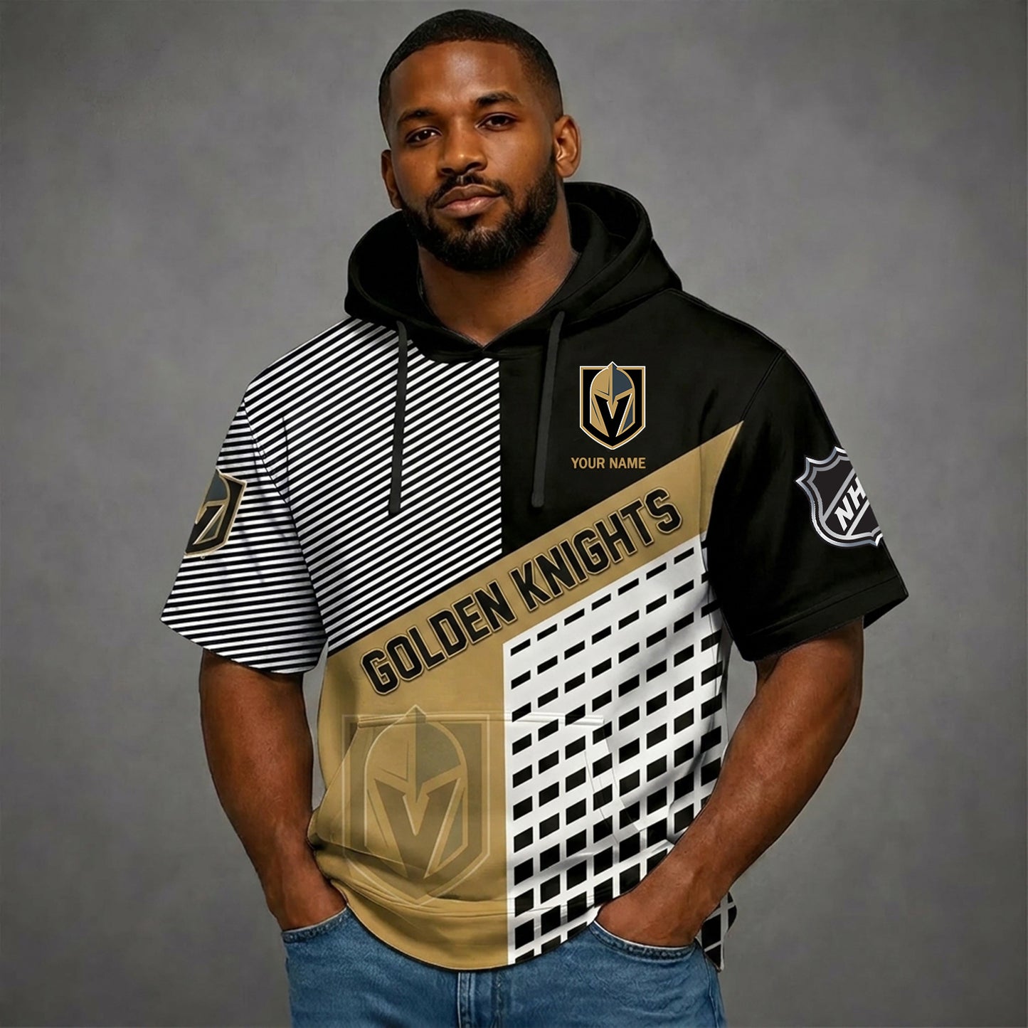 PREMIUM NHL X VGK Short Sleeve Hoodie SHIRT FOR SUMMER HOLIDAY V3 NDT NHM 180526