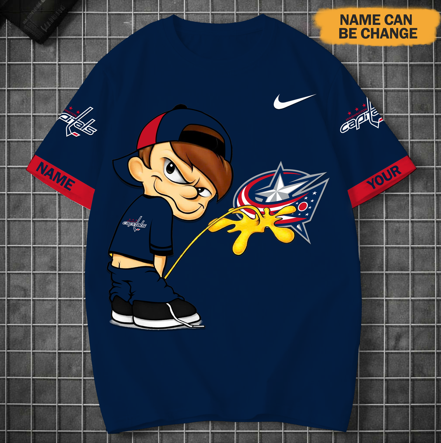 PREMIUM NHL X WC Funny Peeing Boy New Tshirt Custom Name NDT VHM 160426