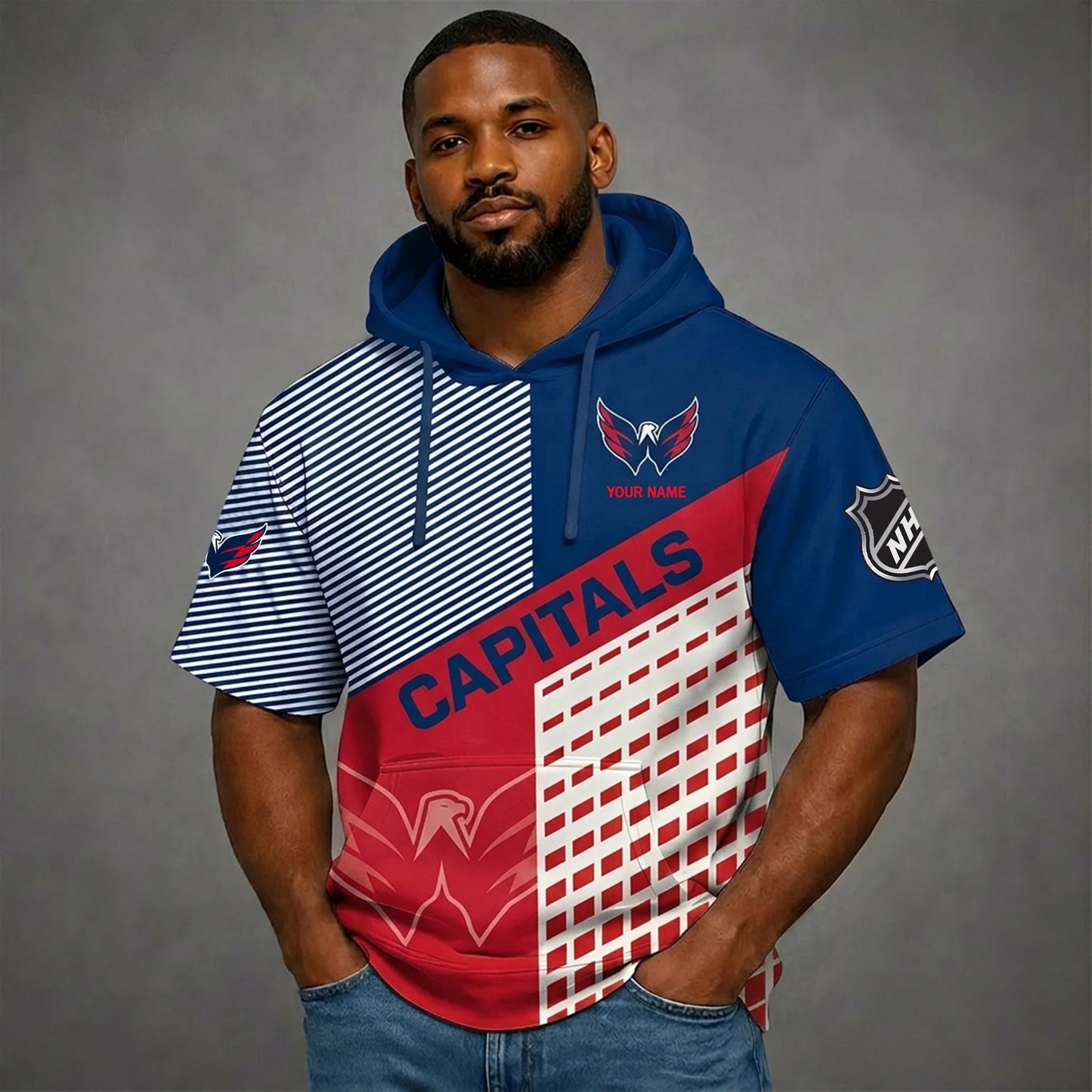 PREMIUM NHL X WC Short Sleeve Hoodie SHIRT FOR SUMMER HOLIDAY V3 NDT NHM 180526