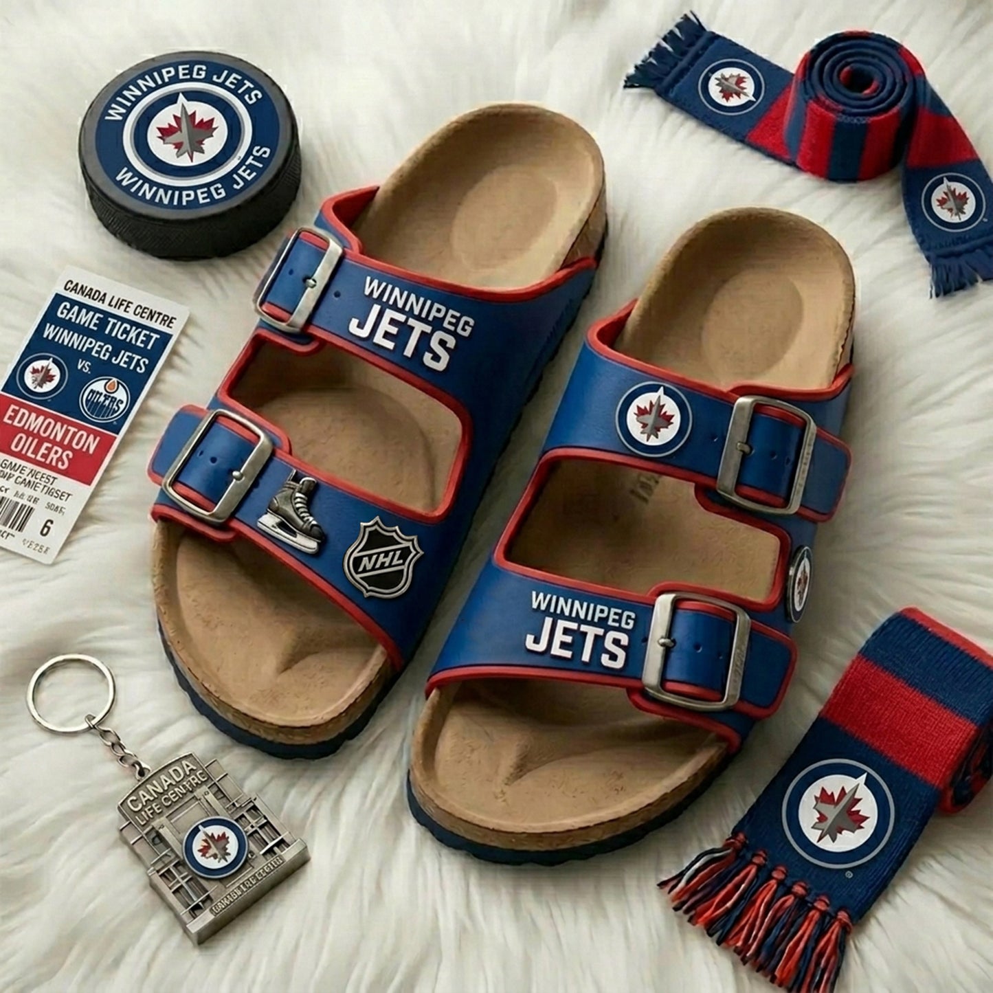 PREMIUM NHL X WJ Birken-Inspired Double-Strap Sandals For Summer Holiday V3 NDT NHM 180526