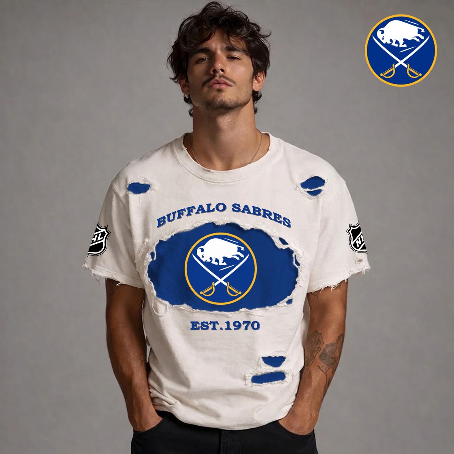 PREMIUM NHL x BS RETRO WASH SHIRT NDT NTN 080426