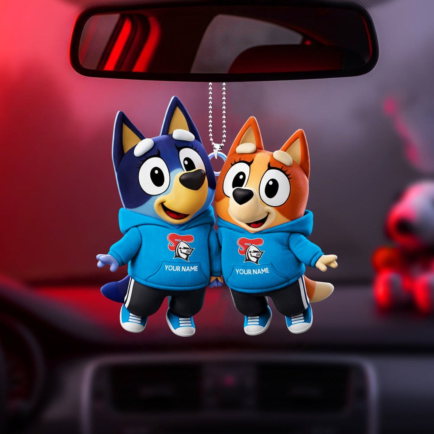 PREMIUM NK X Bluey & Bingo Car Ornament NDT NHM