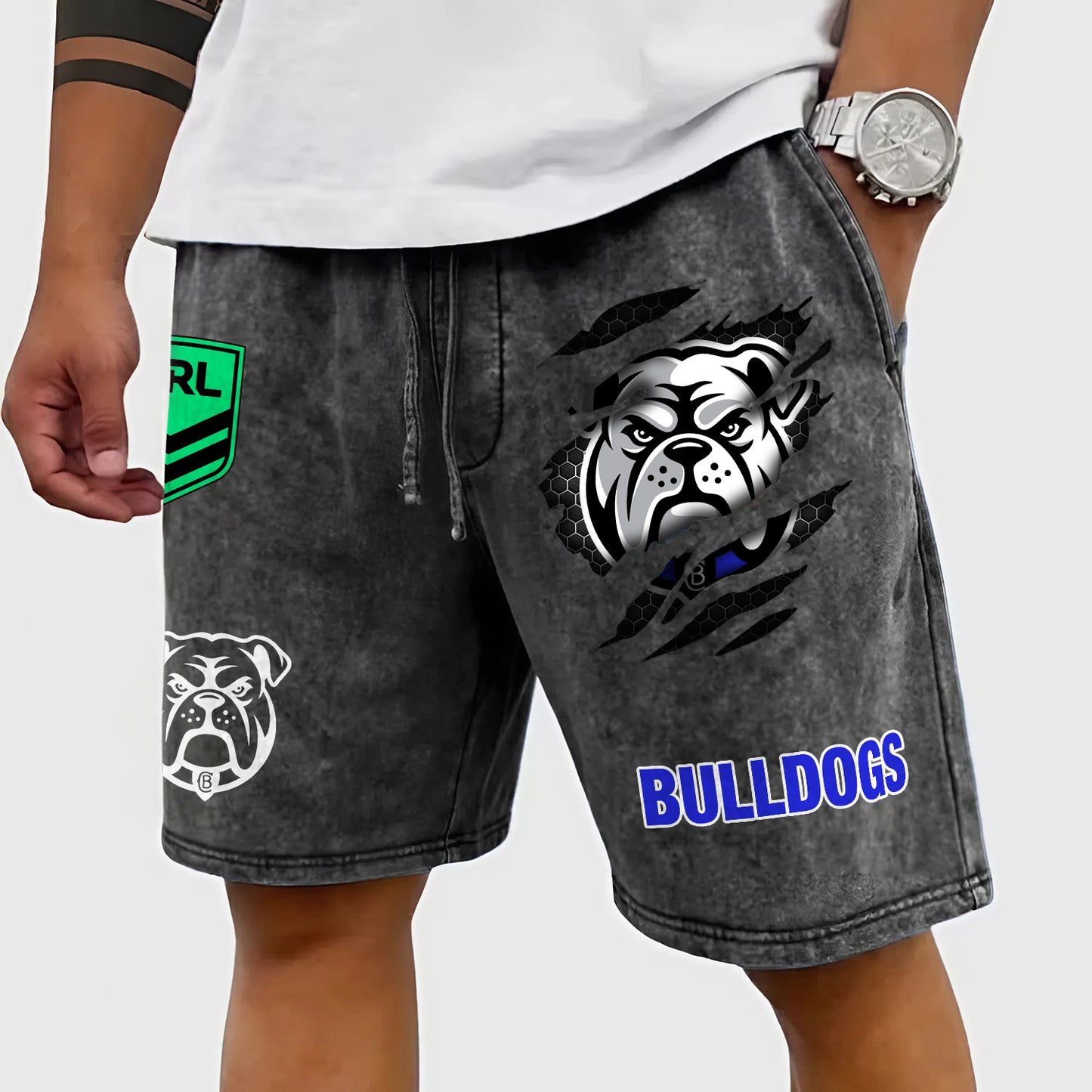 PREMIUM NRL X CBB Wash Shorts FOR SUMMER HOLIDAY NDT NHM 030426