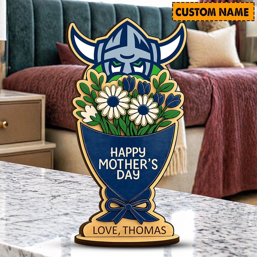 PREMIUM NRL X CR Custom Name Happy Mother's Day Wooden Plaque Gifts For Fan NDT LVH 180426