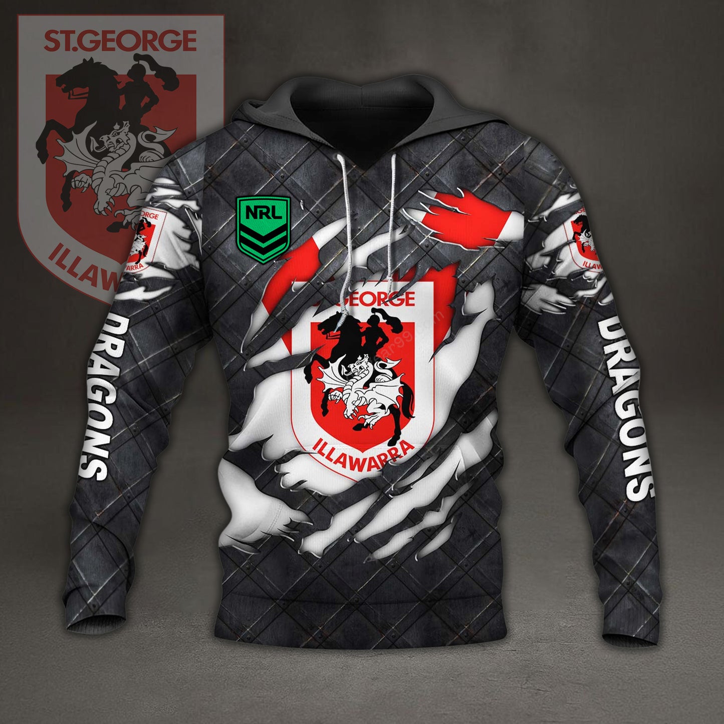 PREMIUM NRL X DAR 3D HOODIE NDT NHM 150426