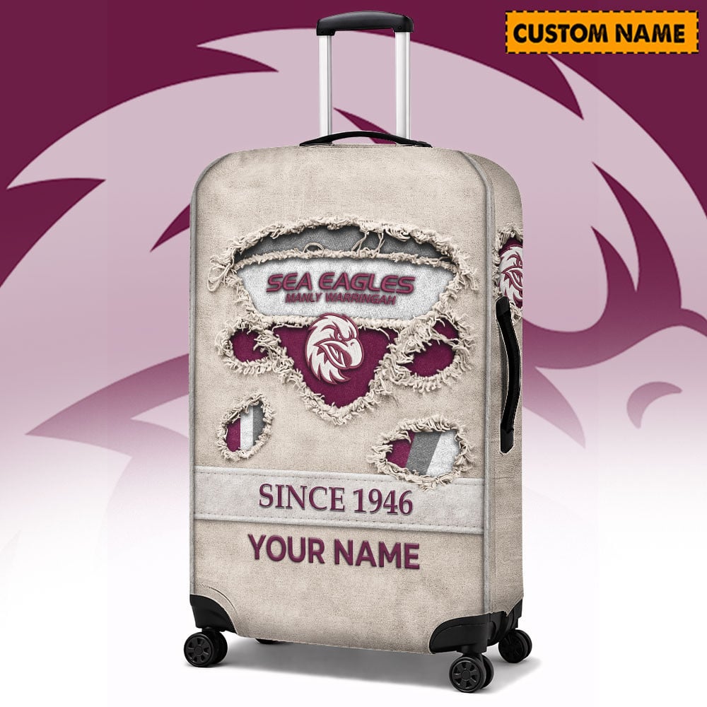 PREMIUM NRL X MSE Vintage Luggage Cover Custom Name NDT LVH 310326