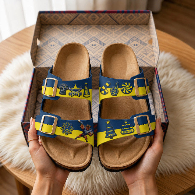 PREMIUM NRL X NQC Birken-Inspired Double-Strap Sandals For Summer Holiday NDT NTN 80526