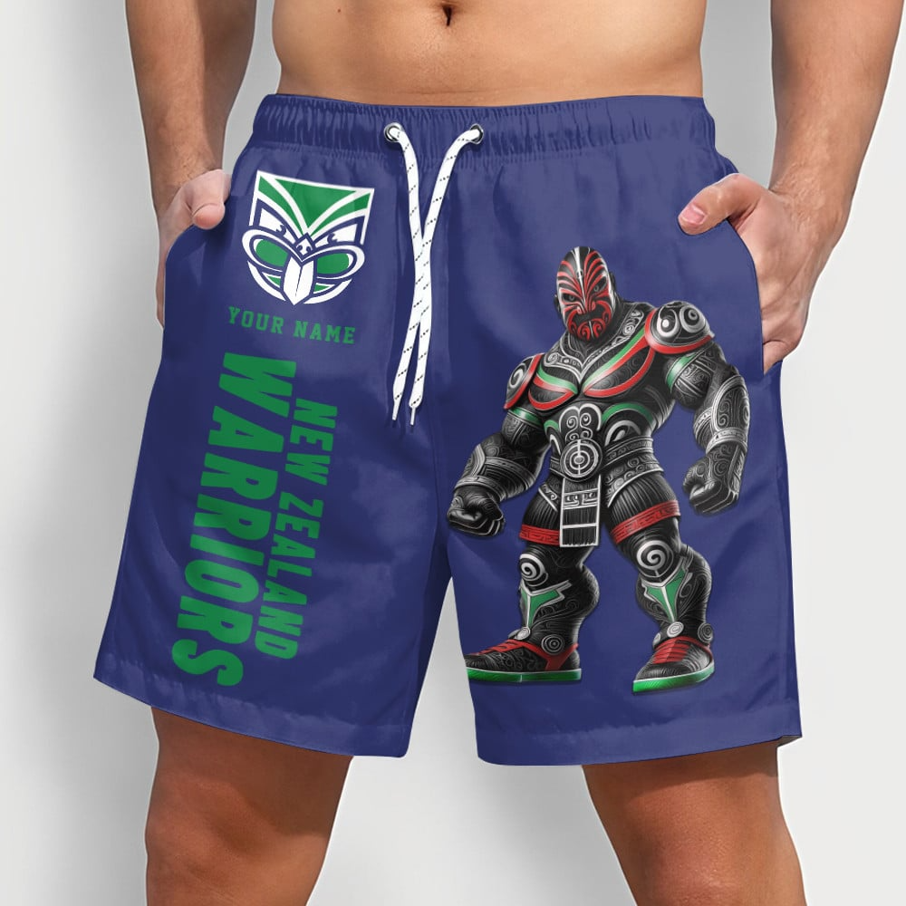PREMIUM NRL X NZW Sport Style Mascot Men Short Pants Custom NAME NDT NQK