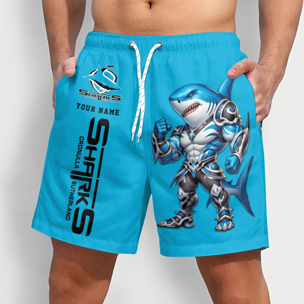 PREMIUM NRL X SCS Sport Style Mascot Men Short Pants Custom NAME NDT NQK