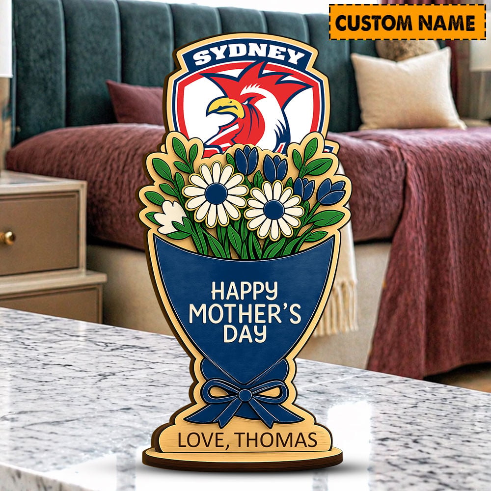 PREMIUM NRL X SR Custom Name Happy Mother's Day Wooden Plaque Gifts For Fan NDT LVH 180426