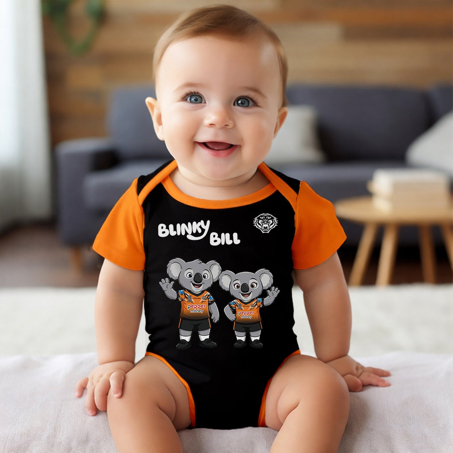 PREMIUM NRL X WT BLINKY BILL Baby Romper Custom Name For Kids NDT LVH 130426 1