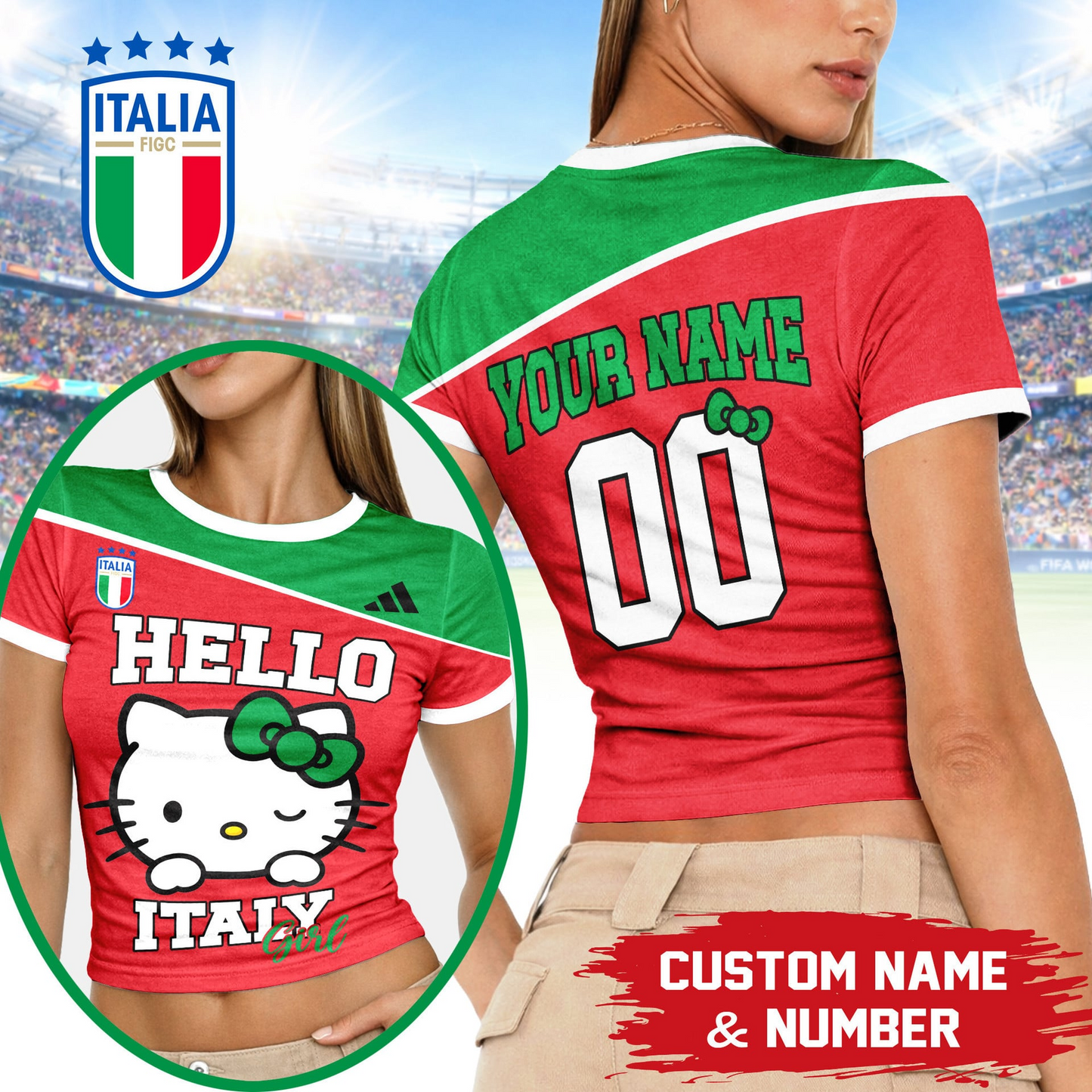 PREMIUM WC26 X ITA Play Cute 3D Baby Tee NDT VHM 190526