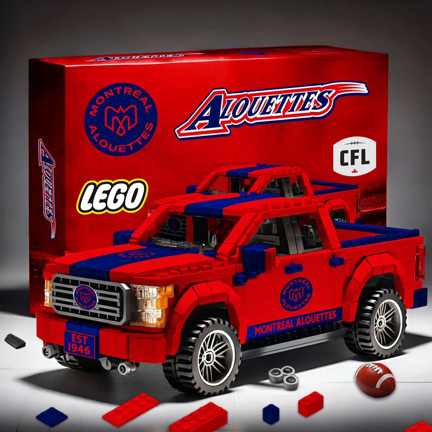 PREMIUM CFL X MA ANNIVERSARY 68TH 3D RACING TRUCK BRICK TOY NDT NHM 020426