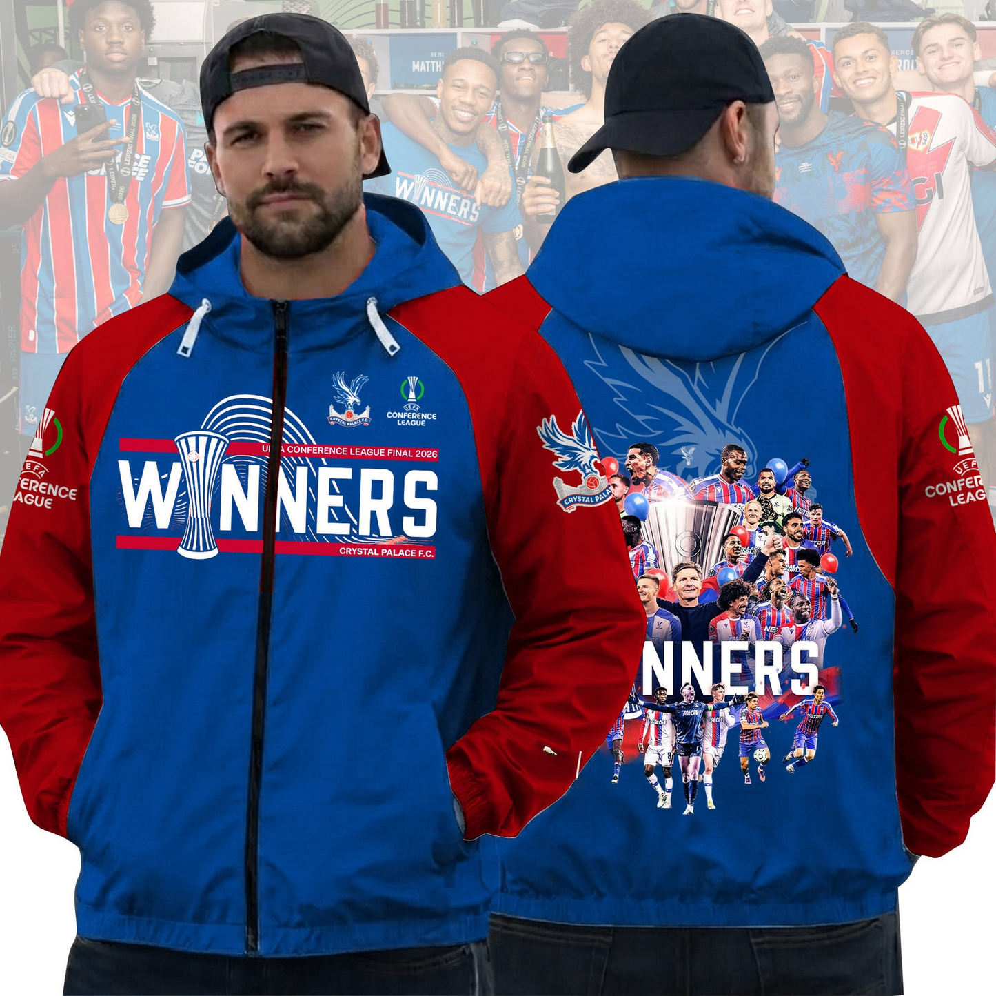 PREMIUM CRY X THANK FOR MEMORIES UEFA Conference League Winners Windbreaker JACKET V4 NDT VHM 290526