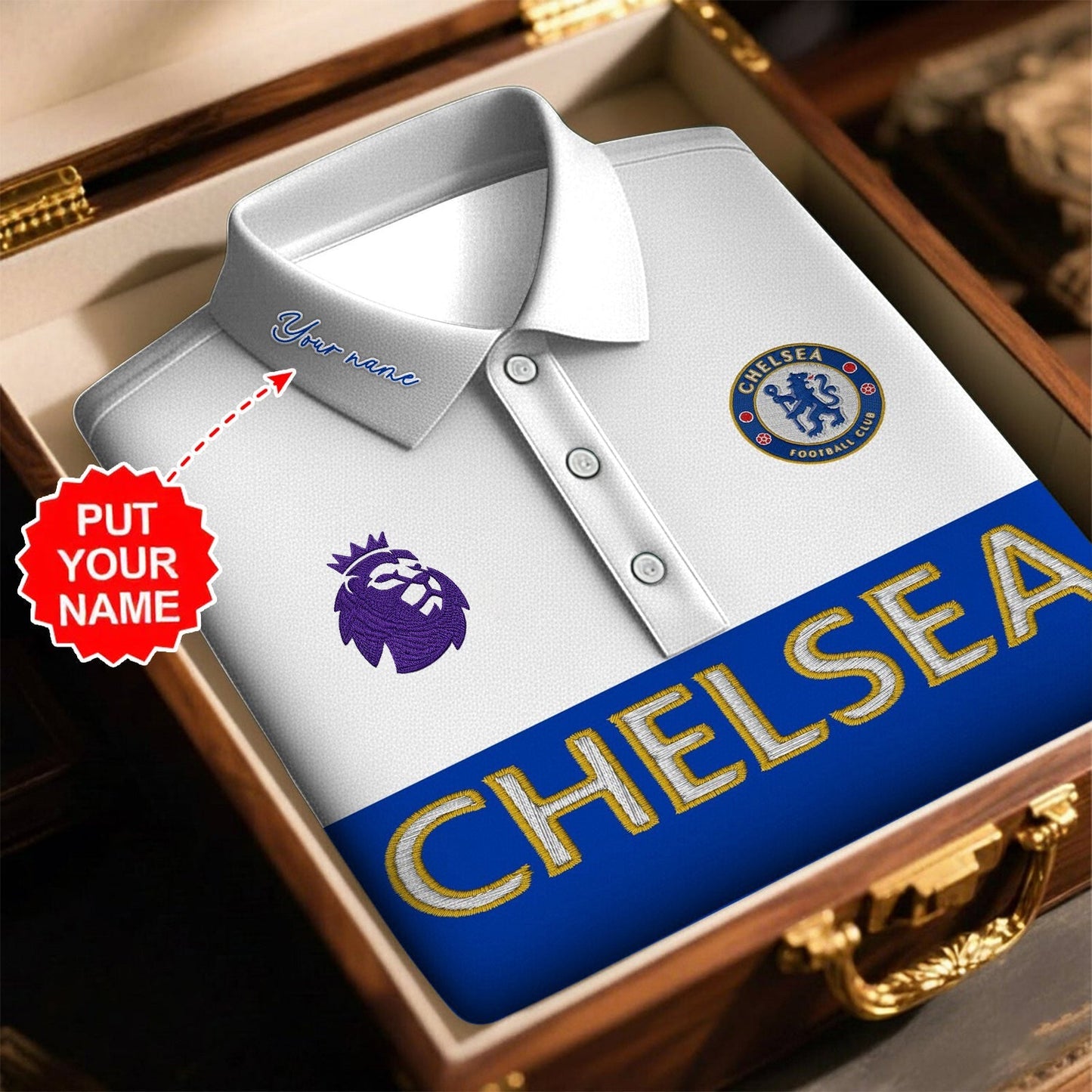 PREMIUM EPL X CHE ROYAL POLO SHIRT LIMITED EDITION V3 NDT NHM 120226